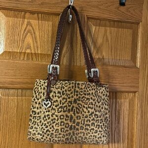 Brighton leopard print shoulder bag